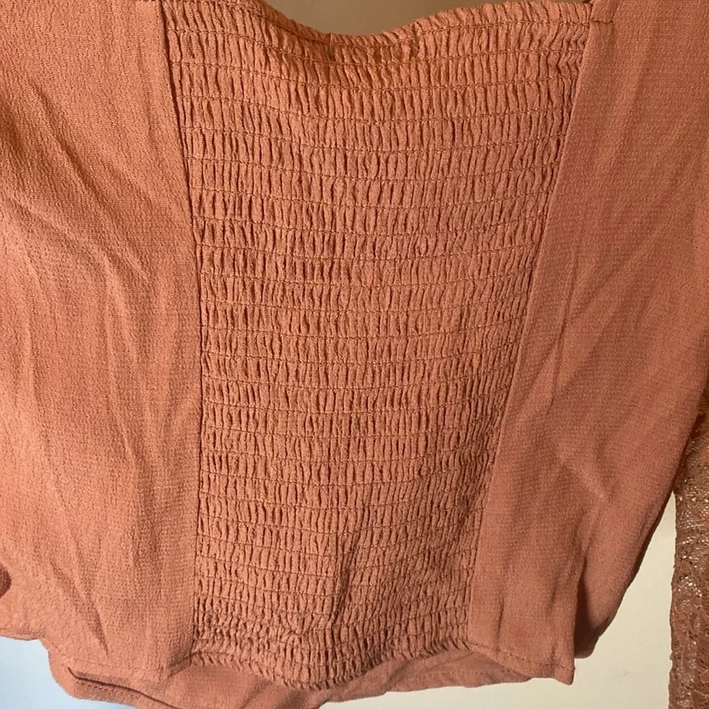 NWT Wild Fable XXS halter/lace top with smocking in the back.